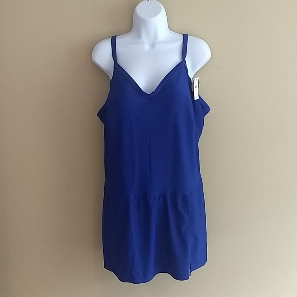 NWT Cacique   No Wire  Royal Blue Swim Dress